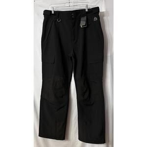 NWT RBX Active Mens Black Softshell Snow‎ Ski Winter Outdoor Pants Size XL